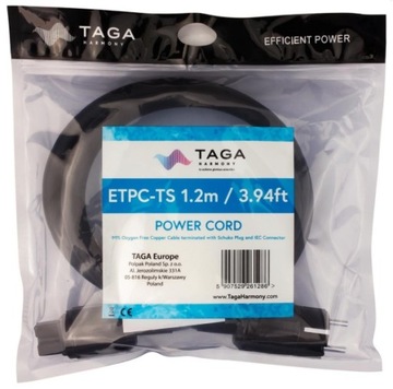 КАБЕЛЬ ПИТАНИЯ TAGA HARMONY ETPC-TS 1,2 М