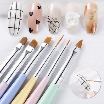 ГЕЛЬ-КИСТОЧКА для акриловых гелевых ногтей 2в1, шпатель 8мм MollyLac