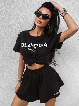 O LA VOGA BLUZKA T-SHIRT BEVERLY CZARNY M