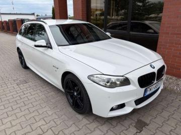 BMW Seria 5 F10-F11 Touring Facelifting 530d 258KM 2014 BMW Seria 5 3.0 diesel 258 KM XDRIVE M- PAKIET automat zadbany zamia, zdjęcie 1