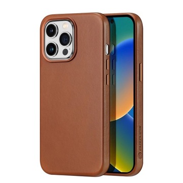 Dux Ducis Naples etui iPhone 14 Pro magnetyczny skórzany pokrowiec MagSafe