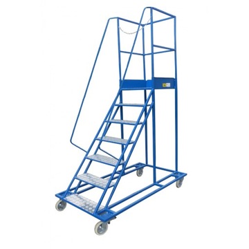 DRABINA JEZDNA WGP-161 - Magazynowa - STOPNIE 6+1