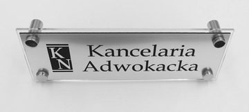 TABLICZKA Biuro Rachunkowe Gabinet DYSTANSE 30x10