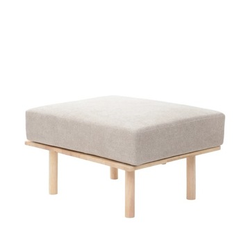 Pufa SERI beżowa 74x60x43,5 cm HOMLA