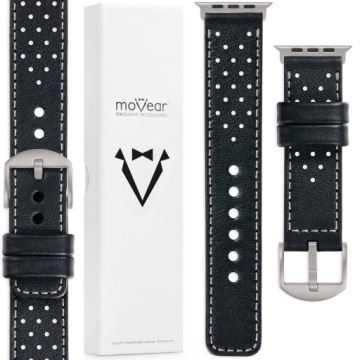 Kožený řemínek pro Apple Watch Ultra 49 mm Titanová spona a adaptér Movear