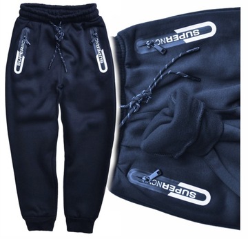 STEllO Spodnie dresowe joggery ocieplane (128 134 140 158 164) r 146/152