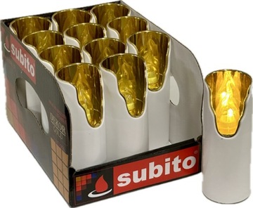 Wkład Dekor LED 11 cm/ 4 cm Subito efekt płomienia Żółty