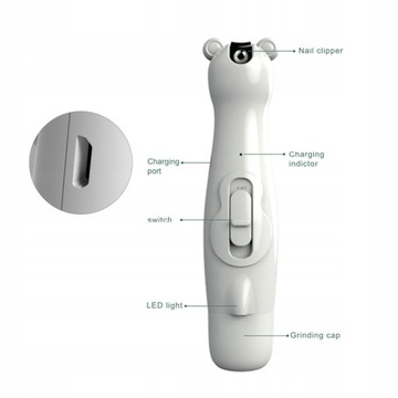 Машинка для стрижки ногтей 2-в-1 для детей.