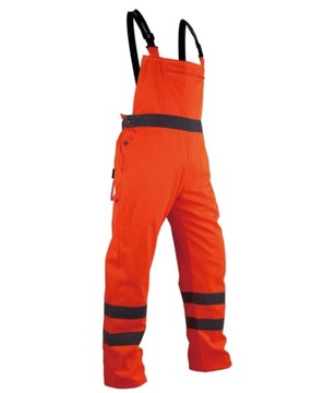 SPODNIE ROBOCZE OSTRZEGAWCZE OGRODNICZKI VWTC08O/ 2XL