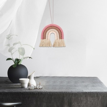 Macrame Rainbow Wiszący Tęczowy Bawełniany Fr