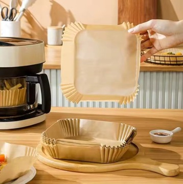 WKŁADKI DO PIECZENIA W FRYTKOWNICY BEZTŁUSZCZOWEJ PAPIEROWE FOREMKI 50 SZT