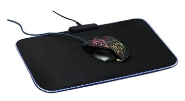 Podświetlana podkładka pod mysz gamingowa LED RGB