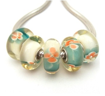 CHARMS ZAWIESZKA KORALIK SZKŁO MURANO BEADS