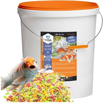 POKARM DLA RYB KOI KARPI KARMA MIX OCZKO WODNE 20L