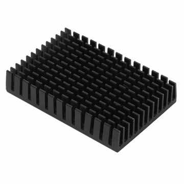 5X ALUMINIOWY RADIATOR DO PCB WZMACNIACZA MOCY PROCESORA 40x11x60 CZARNY