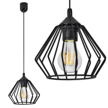 Lampa LOFT żyrandol wiszący sufitowy brylant DRUT