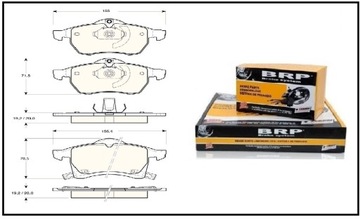 Колодки передние тормозные Opel Astra G H Zafira A B - (диски на 5 болтов)