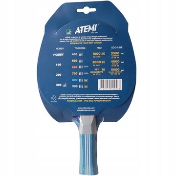 РАКЕТКА ДЛЯ ТЕННИСА ДЛЯ ПИНГ-ПОНГА ATEMI 800 ШАРИКОВ