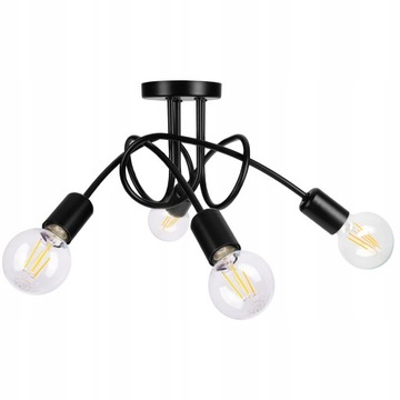 SUFITOWA LAMPA WISZĄCA ŻYRANDOL PLAFON LOFT EDISON