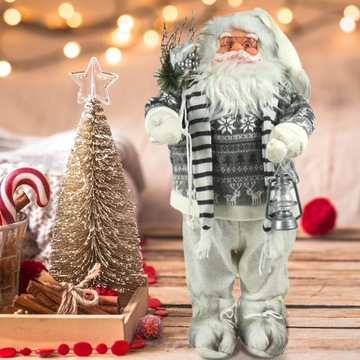 БОЛЬШАЯ СТОЯЩАЯ ФИГУРКА САНТЫ РОЖДЕСТВЕНСКОЕ УКРАШЕНИЕ
