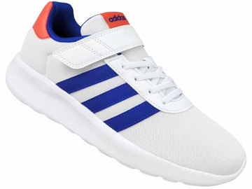 ADIDAS LITE RACER 3.0 IE1132 SPORTOWE BUTY DZIECIĘCE NA GUMKI RZEP BIAŁE