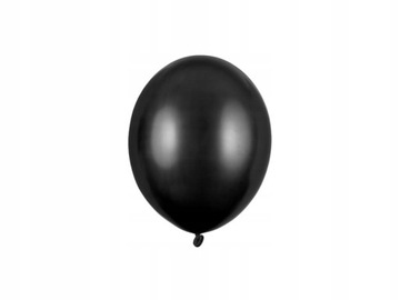 Balony Metaliczne CZARNE Strong do Girland MOCNE 12cm 100szt