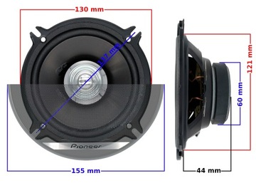 Автомобильные динамики PIONEER 4 шт. для Opel Corsa D Astra H спереди и сзади