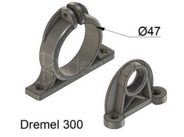 Настенный держатель для многофункциональной шлифовальной машины Dremel 300