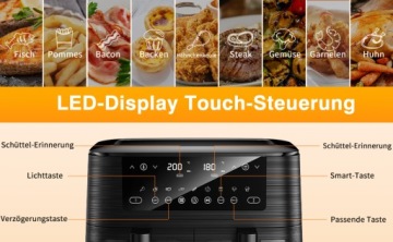 Фритюрница двухкамерная обезжиренная, 9 программ, панель управления, 3040 Вт 9л