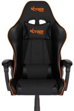 FOTEL GAMINGOWY CYBER CHAIRS SELECT ORANGE - CZARNY - BIUROWY