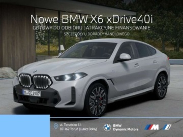 BMW X6 G06 SUV Facelifting 3.0 40i 381KM 2026 BMW X6 xDrive40i 381 KM mHEV - Gotowy do Odbioru - Pakiet M Pro - Kamera 3
