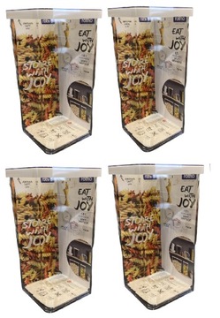 ROTHO POJEMNIK KUCHENNY 1.5L LOFT POKRYWA BIAŁA X4