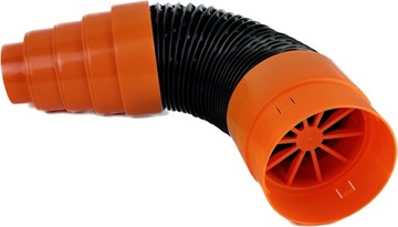 Rura wentylacji PCV125 przyłączeniowa 60cm PREMIUM bez zaworu zwrotnego