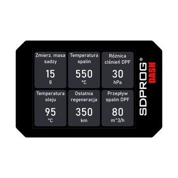 SDPROG DASH OBDII OBD2 Мониторинг DPF FAP GPF Turbo