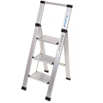 Drabina aluminiowa domowa składana 3 stopniowa LEMAR Slim Space 030103