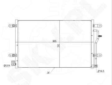 AUDI A4 B6 B7 A6 C5 CHLADIČ KLIMATIZACE 8E0260403A 8J0820411B