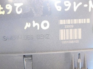MERCEDES A W169 1.5 PŘÍSTROJOVÁ DESKA 1031098101