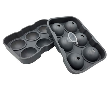 СИЛИКОНОВАЯ ФОРМА ДЛЯ 6 ШАРИКОВ ЛЬДА ДЛЯ НАПИТКОВ NAPO