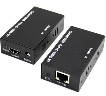 КОНВЕРТЕР HDMI Витая пара УДЛИНИТЕЛЬ LAN 60M 3D RJ45 RX УДЛИНИТЕЛЬНЫЙ КАБЕЛЬ