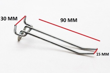 ВЕШАЛКА ДЛЯ ИНСТРУМЕНТА ДВОЙНАЯ ПРОВОЛОКА 45 Х 50 ММ