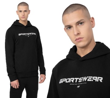 4F BLUZA MĘSKA DRESOWA SPORTOWA Z KAPTUREM