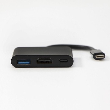 Альтернативный режим USB/Video DP, HDMI F + USB C F (PD) + USB