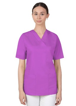 44 BLUZA MEDYCZNA DAMSKA KOSMETYCZNA FARTUCH 074l