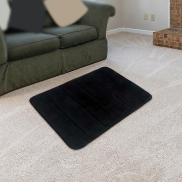 Быстрый пополам коврик черного ковра 40x60 см.