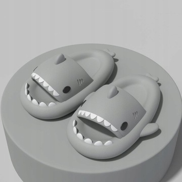 Shark śmieszna para fajne kapcie z kreskówek