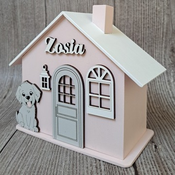 Skarbonka XXL z IMIENIM, prezent na urodziny dla dziewczynki