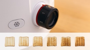 Bosch MyMoment TAT2M121 Тостер 950 Вт 2 тоста Таймер Термостат Разморозка