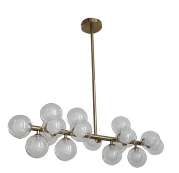 Lampa sufitowa żyrandol deco złota 16xG4