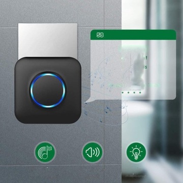 БЕСПРОВОДНОЙ ДВЕРНОЙ ЗВОНОК БЕЗ БАТАРЕИ, ВОДОНЕПРОНИЦАЕМЫЙ, НАРУЖНЫЕ ВОРОТА