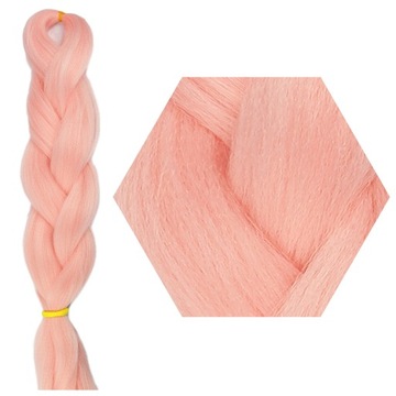 Włosy SYNTETYCZNE do warkoczyków KOLOROWE warkoczyki DOCZEPIANE WŁOSY pasma